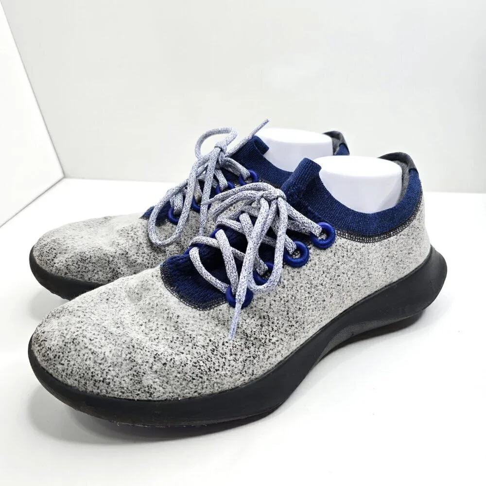 Allbirds Men's Mizzle Merino Wool Sneakers in Gray and Blue